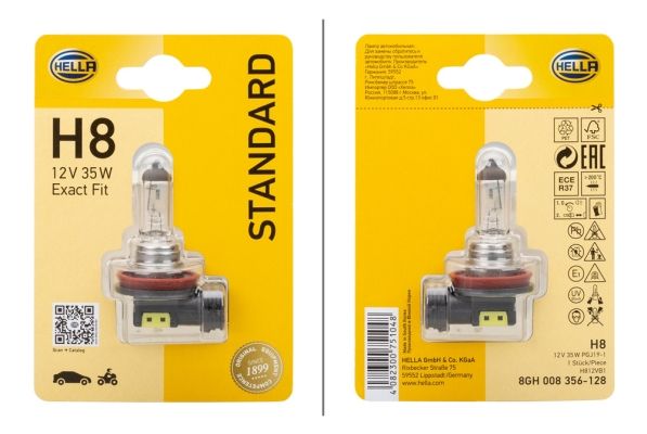 HELLA 8GH 008 356-128 Bulb, spotlight