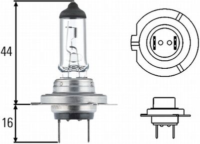 Bulb, headlight HELLA 8GH 178 560-493