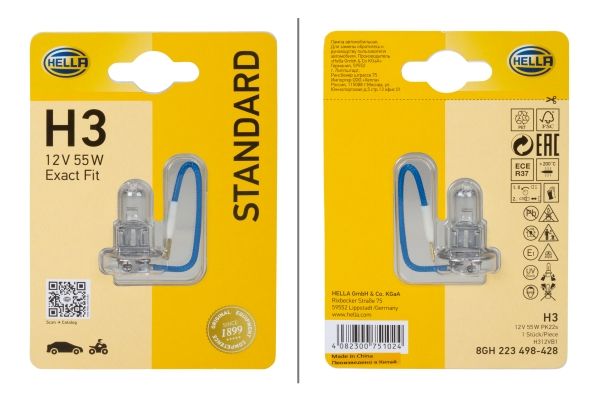 HELLA 8GH 223 498-428 Bulb, spotlight