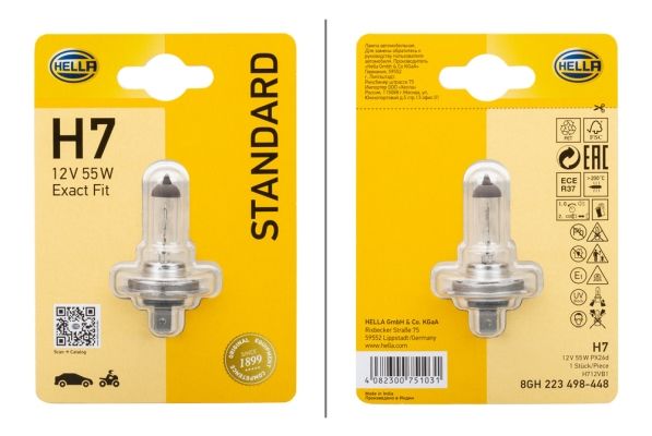 HELLA 8GH 223 498-448 Bulb, spotlight