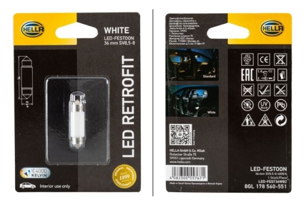HELLA 8GL 178 560-551 Bulb, interior light