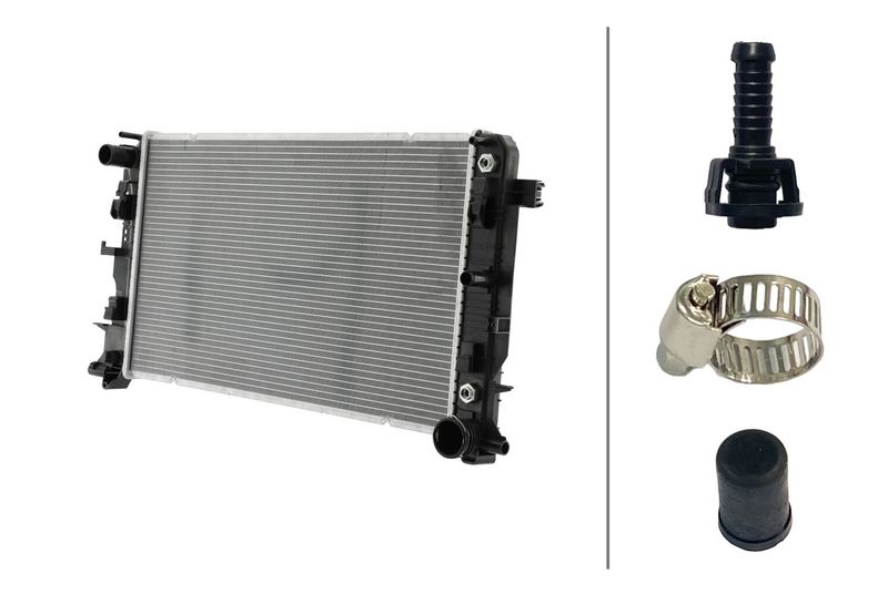 HELLA 8MK 366 301-671 Radiator, engine cooling