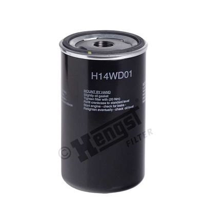 Hydraulic Filter, automatic transmission HENGST FILTER H14WD01