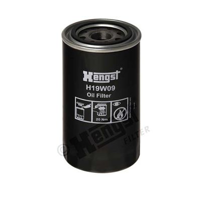 Oil Filter HENGST FILTER H19W09