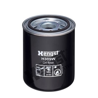 Filter, operating hydraulics HENGST FILTER H309W