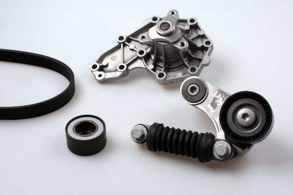 HEPU PK00542 Water Pump + V-Ribbed Belt Kit