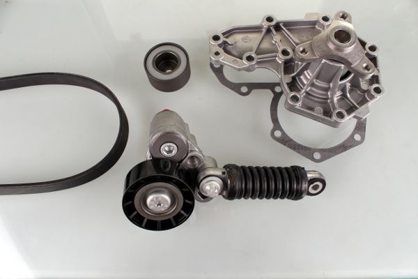HEPU PK00544 Water Pump + V-Ribbed Belt Kit