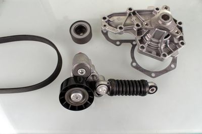 Water Pump + V-Ribbed Belt Kit HEPU PK00544