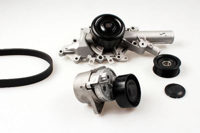 Water Pump + V-Ribbed Belt Kit HEPU PK01350