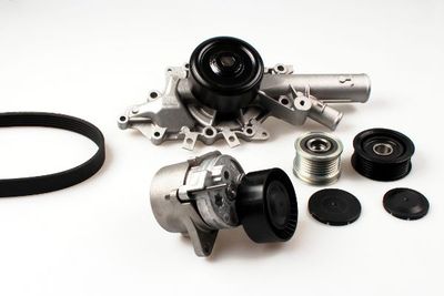 Water Pump + V-Ribbed Belt Kit HEPU PK01351