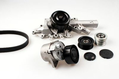 Water Pump + V-Ribbed Belt Kit HEPU PK01352