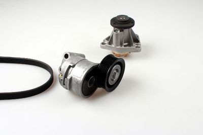 Water Pump + V-Ribbed Belt Kit HEPU PK03200