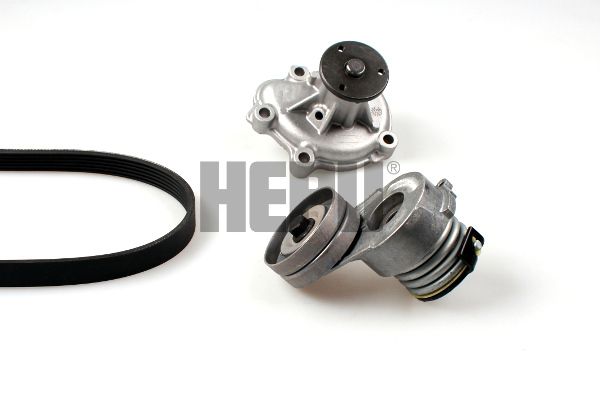 HEPU PK03262 Water Pump + V-Ribbed Belt Kit