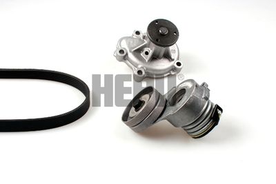 Water Pump + V-Ribbed Belt Kit HEPU PK03262
