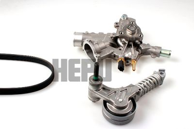 Water Pump + V-Ribbed Belt Kit HEPU PK03340