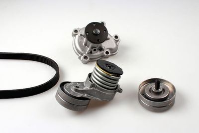 Water Pump + V-Ribbed Belt Kit HEPU PK03410