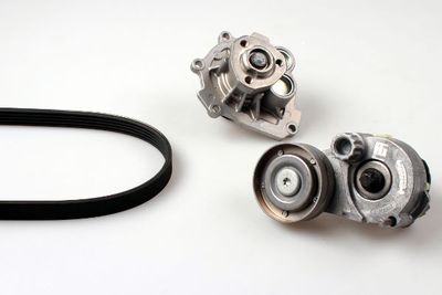 Water Pump + V-Ribbed Belt Kit HEPU PK03631