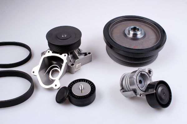 HEPU PK04660 Water Pump + V-Ribbed Belt Kit