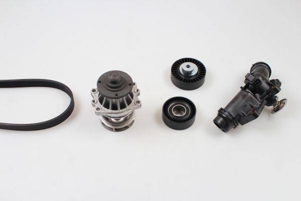 HEPU PK04720TH Water Pump + V-Ribbed Belt Kit