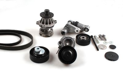 Water Pump + V-Ribbed Belt Kit HEPU PK04721