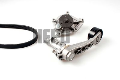 Water Pump + V-Ribbed Belt Kit HEPU PK04951