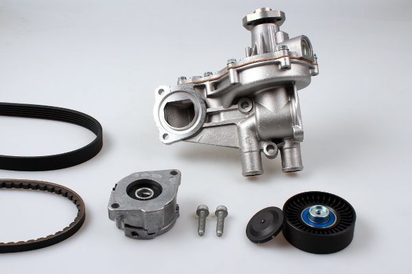 HEPU PK05138 Water Pump + V-Ribbed Belt Kit