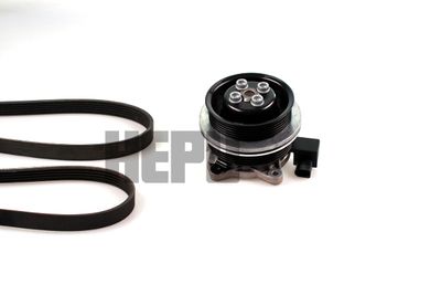 Water Pump + V-Ribbed Belt Kit HEPU PK06701