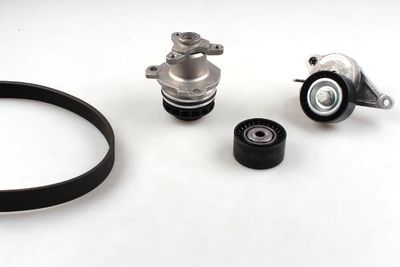 Water Pump + V-Ribbed Belt Kit HEPU PK09640