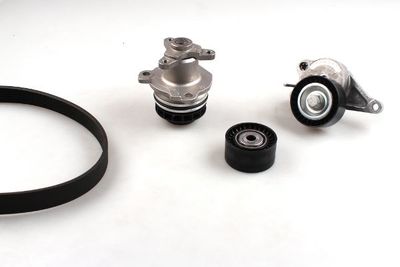 Water Pump + V-Ribbed Belt Kit HEPU PK09641