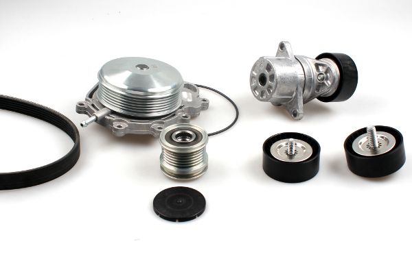 HEPU PK15130A Water Pump + V-Ribbed Belt Kit
