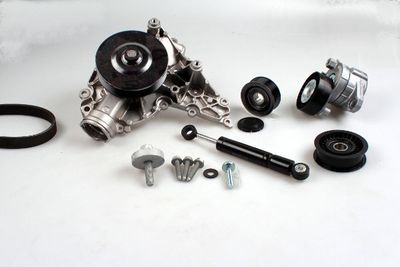 Water Pump + V-Ribbed Belt Kit HEPU PK15290