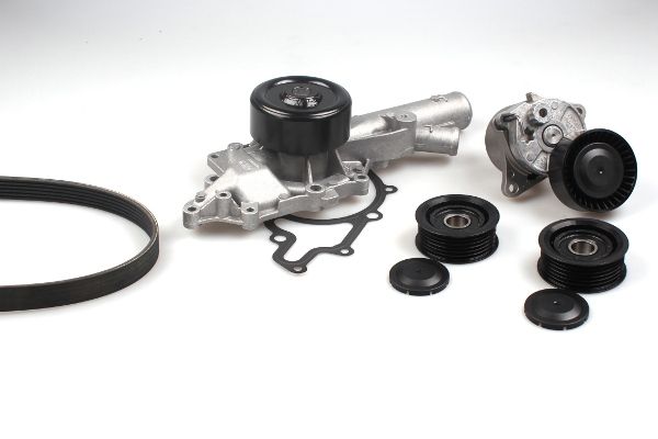 HEPU PK15310 Water Pump + V-Ribbed Belt Kit