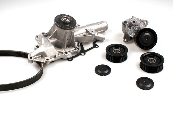 HEPU PK15380 Water Pump + V-Ribbed Belt Kit