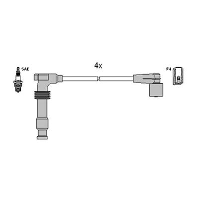 Ignition Cable Kit HITACHI 134121