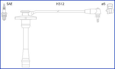 Ignition Cable Kit HITACHI 134130