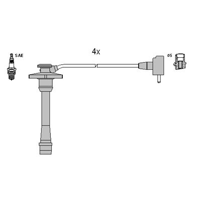 Ignition Cable Kit ASTEMO-HITACHI 134132