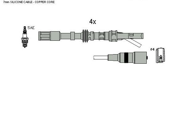HITACHI 134134 Ignition Cable Kit
