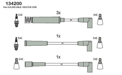 Ignition Cable Kit HITACHI 134200