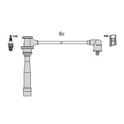 Ignition Cable Kit HITACHI 134337