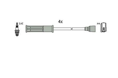 HITACHI 134516 Ignition Cable Kit