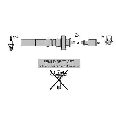 Ignition Cable Kit ASTEMO-HITACHI 134619