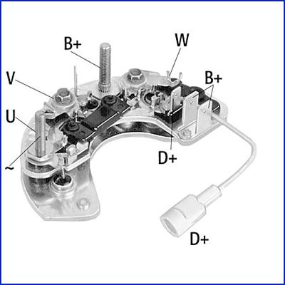 Rectifier, alternator HITACHI 139620