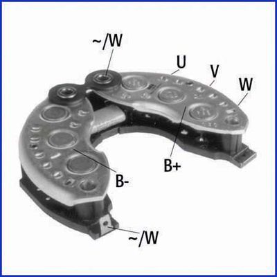 Rectifier, alternator ASTEMO-HITACHI 139661