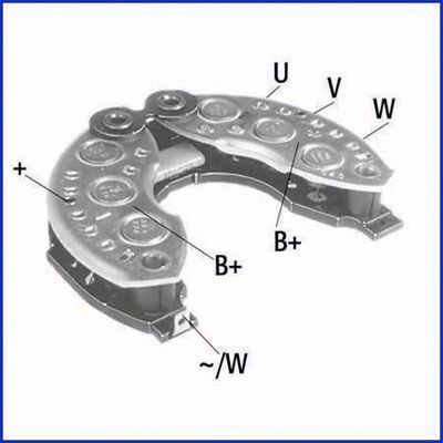 Rectifier, alternator ASTEMO-HITACHI 139671