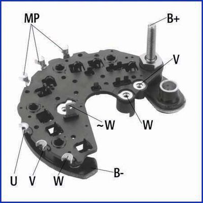 Rectifier, alternator ASTEMO-HITACHI 139721