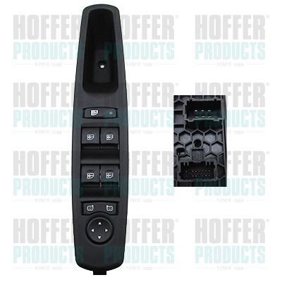 HOFFER 2106024 Switch, window regulator