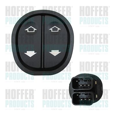 Switch, window regulator HOFFER 2106043