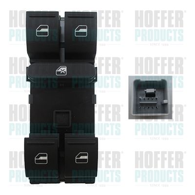 Switch, window regulator HOFFER 2106134