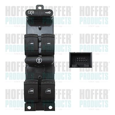HOFFER 2106140 Switch, window regulator