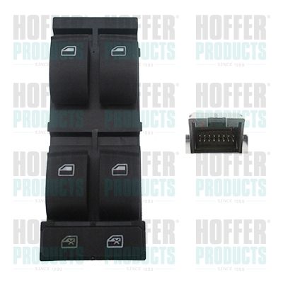 HOFFER 2106143 Switch, window regulator